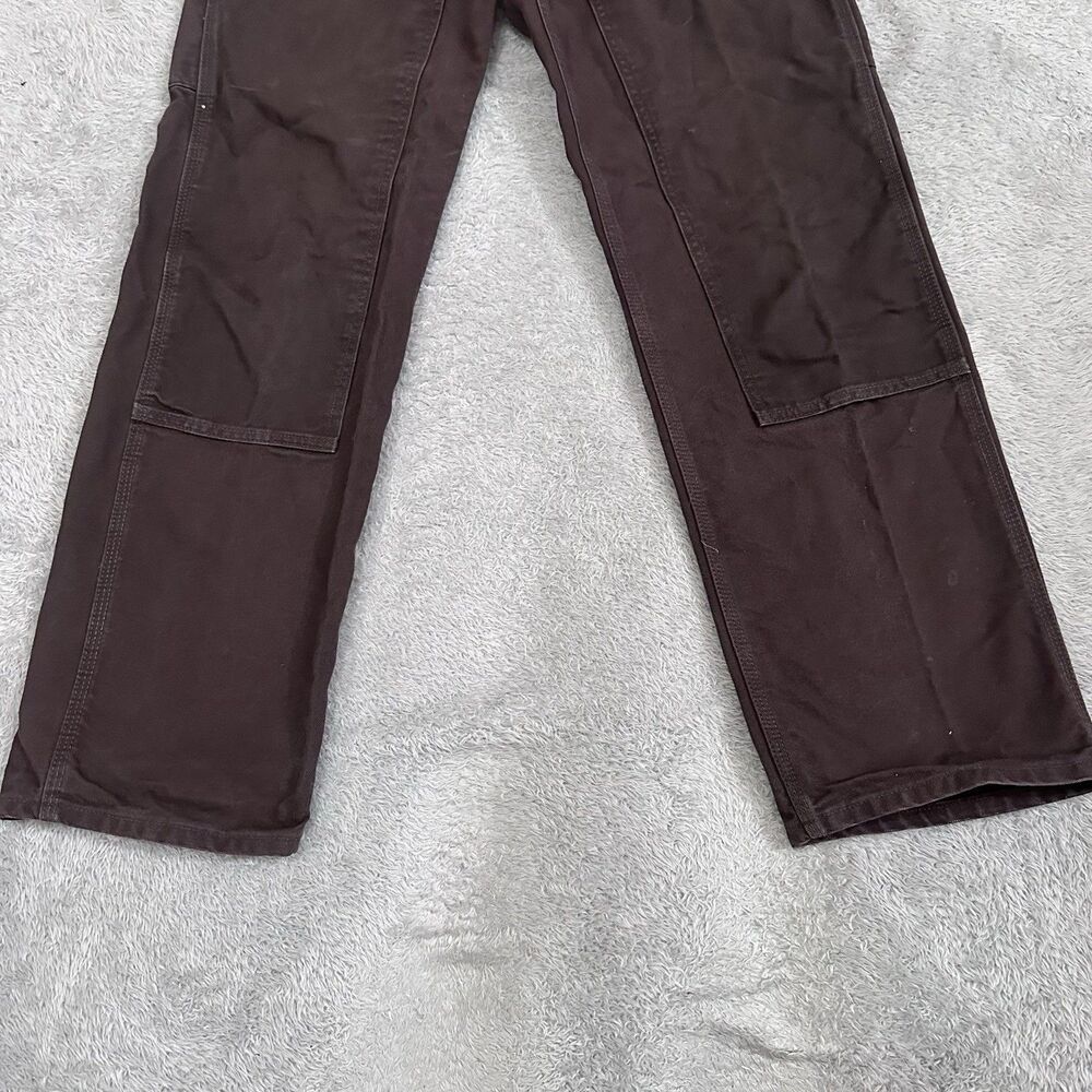 Carhartt Pants Mens 31 x 32 Brown Duck Dungaree Double Knee Workwear B136 DKB - Picture 4 of 10